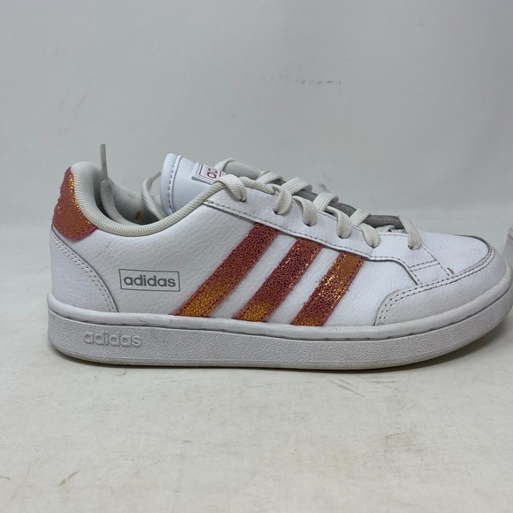 Adidas Grand Court SE Womens Size 7 Tennis Shoes Sneakers White Pink Leather - Picture 5 of 12